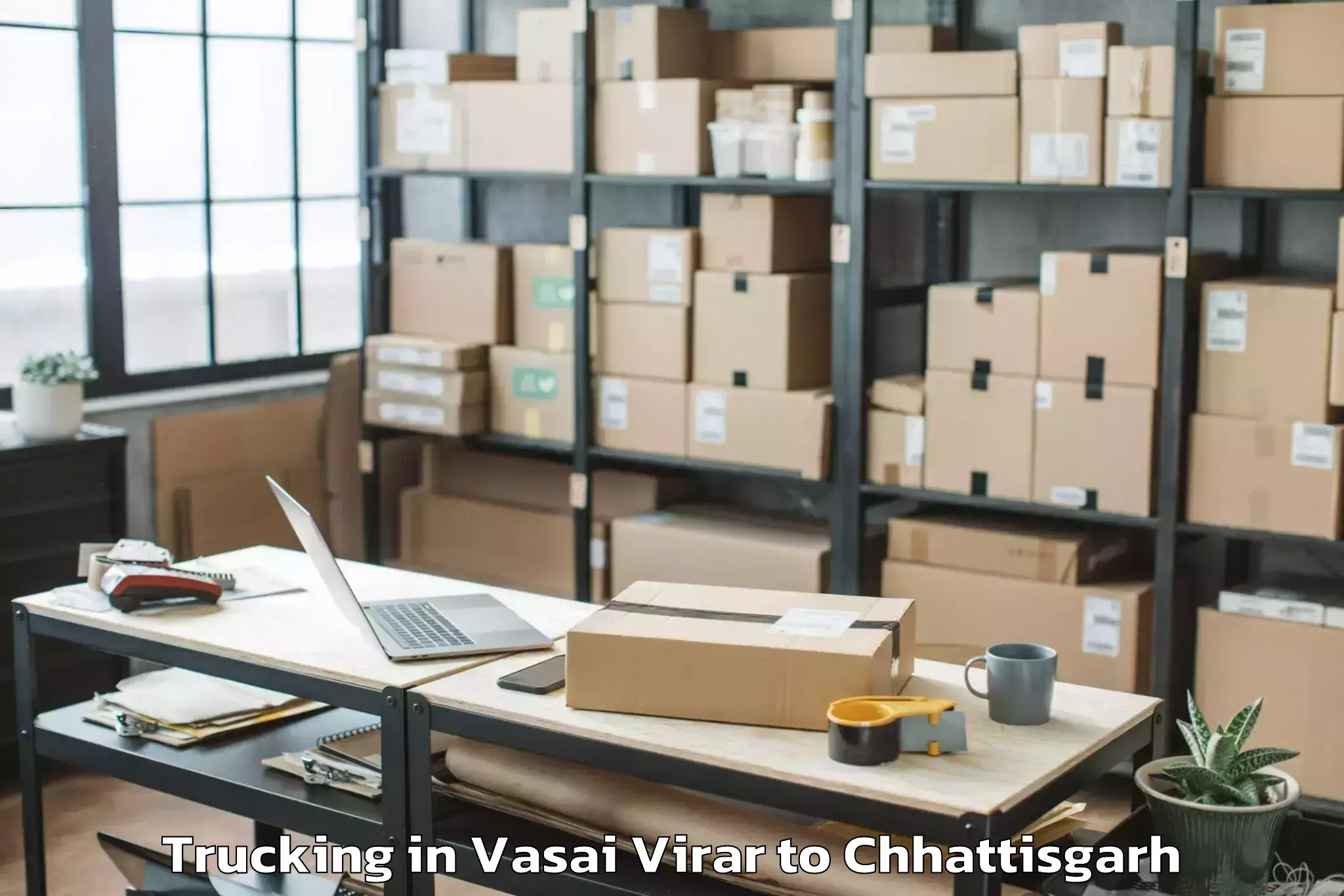 Affordable Vasai Virar to Chhindgarh Trucking